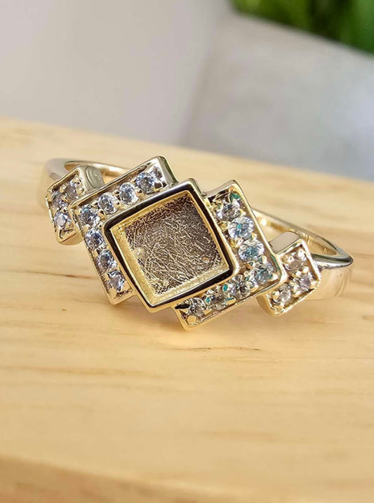 MADE TO ORDER* 9K GOLD Art Deco CZ Ring